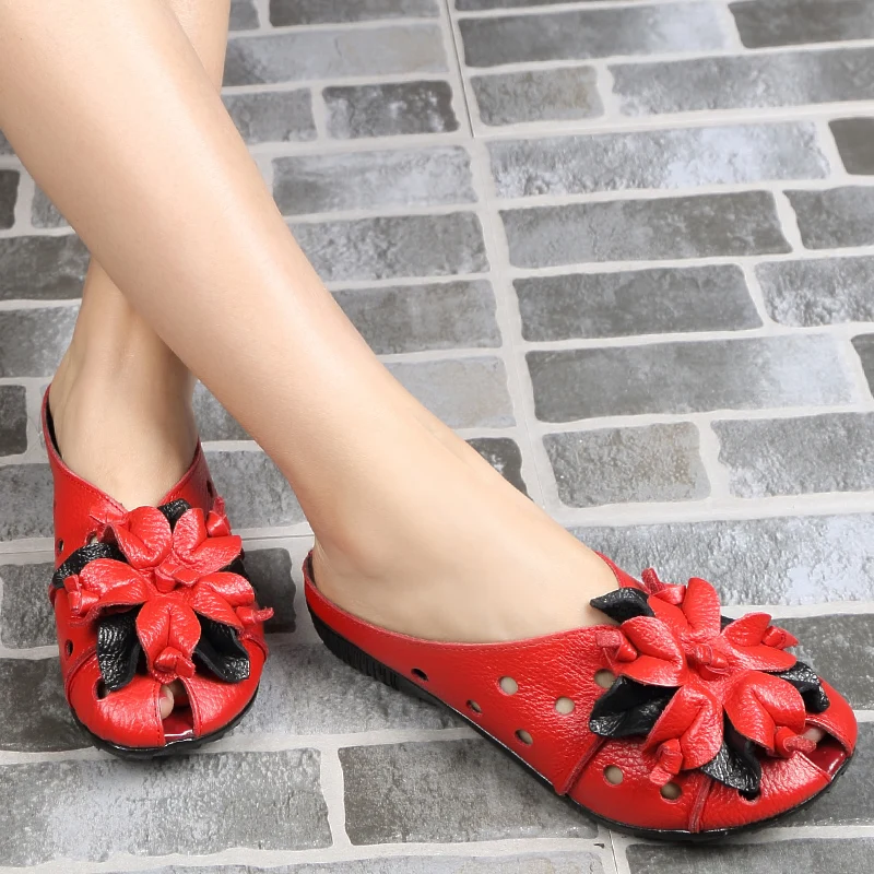 ZZPOHE/ г., летние женские босоножки модная обувь на плоской подошве из натуральной мягкой кожи Женские повседневные сандалии ручной работы