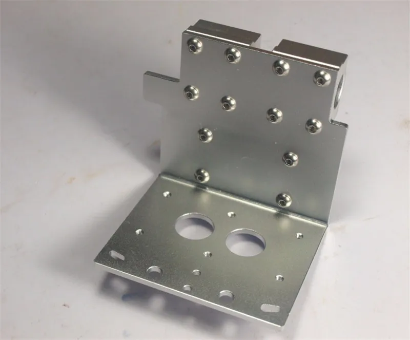 Reprap Prusa i3 X axis dual hotend X металлическая двойная каретка экструдера для DIY 3D принтера из алюминиевого сплава 45 мм расстояние отверстия