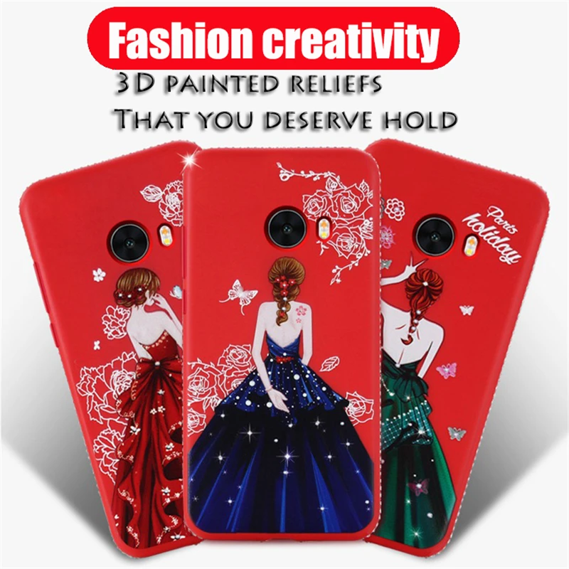 Fashion Cute Girl Back Phone Case For Xiaomi Mi 4 5X 6 X Plus 8 Max2 Shining diamond Cover for 6X |