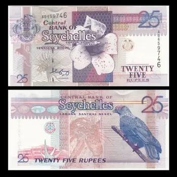 

Seychelles 25 Rupees, ND(1998), P-37, UNC, Gift, Africa , Original