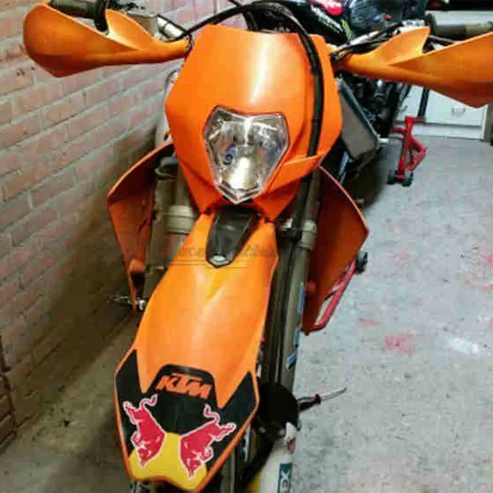 Free shipping Motorcycle Dirt Bike Motocross Supermoto Universal Headlight Fairing+Front Fenders For Honda Yamaha Suzuki KTM