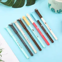 Kawaii милые 0,5 мм стираемые гелевая ручка набор Цвет черный/синий стираемую ручка пополнения для школы и офиса