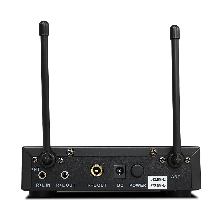 S-10 UHF Bluetooth Two Channel Wireless microphone Metal Receiver for Home Theater Audio Receiver D
