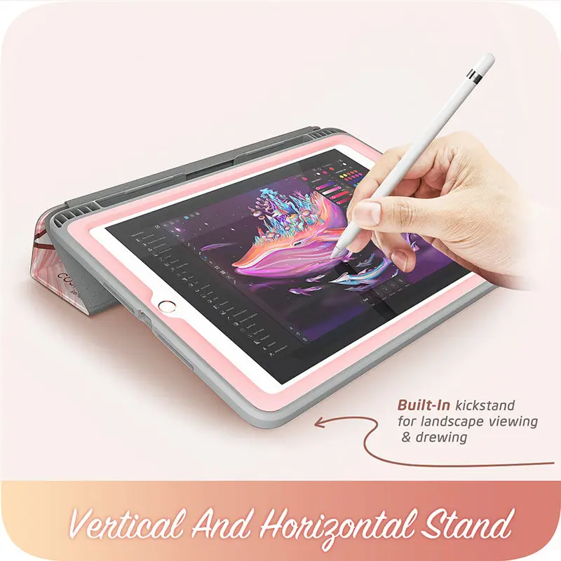 Для iPad 9 7 чехол (2018/2017) i Blason Cosmo подставка тройного сложения с автоматическим