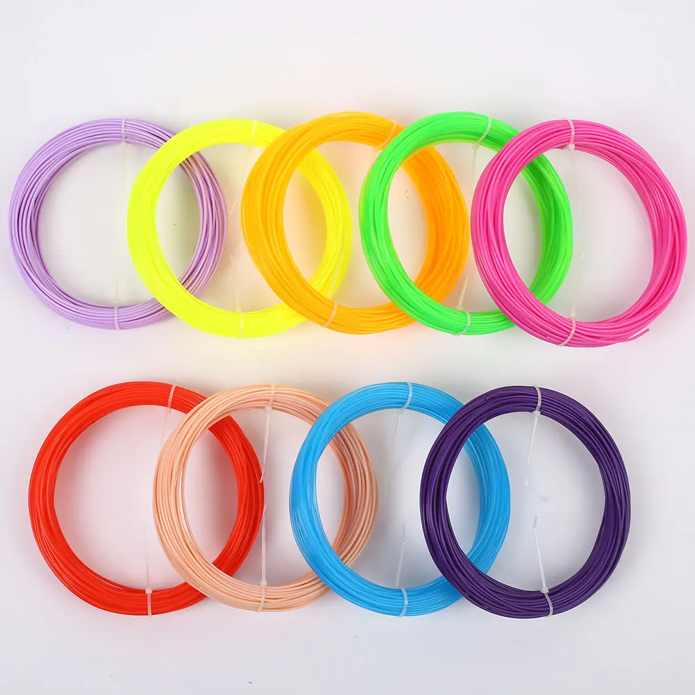 

3d Printer Filament Extruder Accessories Parts PLA 20m Filament 20 Meter 1.75mm Length Office Plastic Colorful