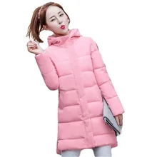 New 2016 Women winter coat wadded jacket With Hat Long Jacket Thickening Hood Abrigos Female Snow