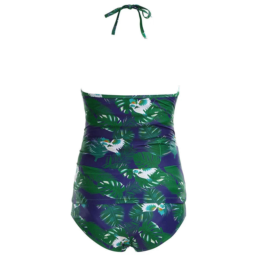 MUQGEW для беременных купальники для женщин бикини с цветочным принтом купальник лето для беременных танкини пляжная одежда для беременных купальный костюм