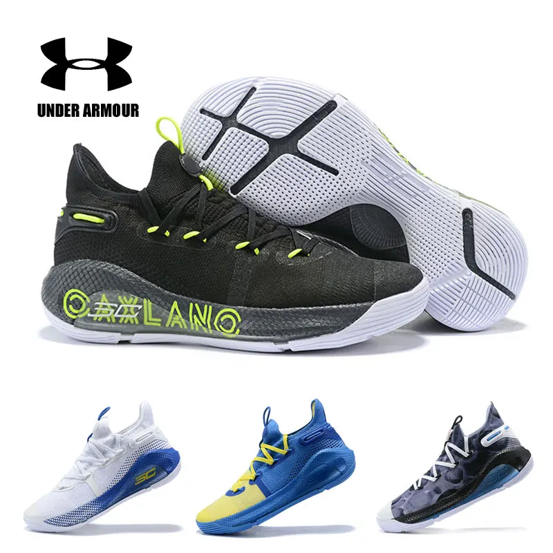 

New Under Armour Men Curry 6 Basketball Shoes Sneakers Men zapatos hombre Oakland Sideshow Fox Theater WOE Man Sport shoes