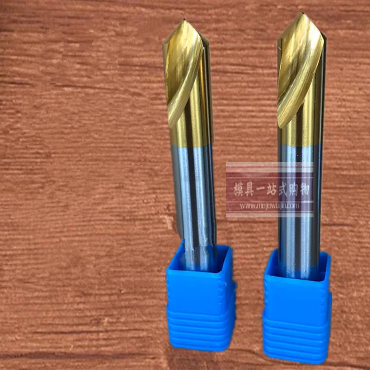

M35 cobalt-bearing centering drill Ti-plated fixed-point drill positioning chamfer center drill 90 degree chamfer drill