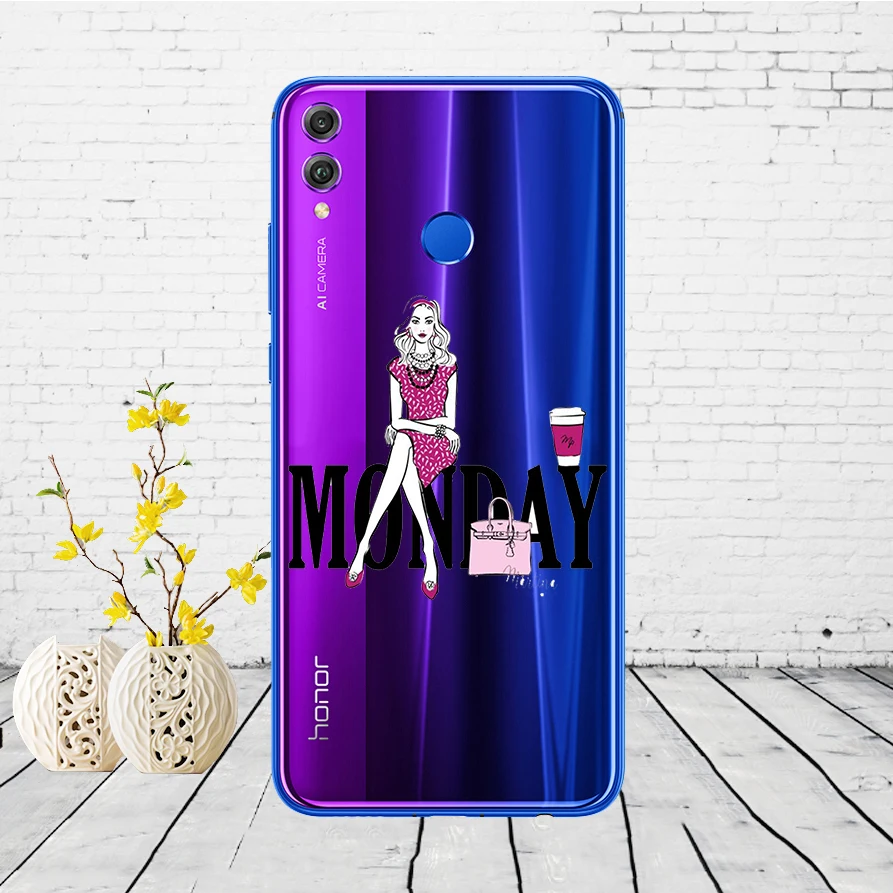 11SX силиконовый чехол для huawei honor 8x чехол 6,5 дюймов Мягкий ТПУ задняя крышка для huawei honor 8x защитный чехол для телефона Coque живопись - Цвет: 3