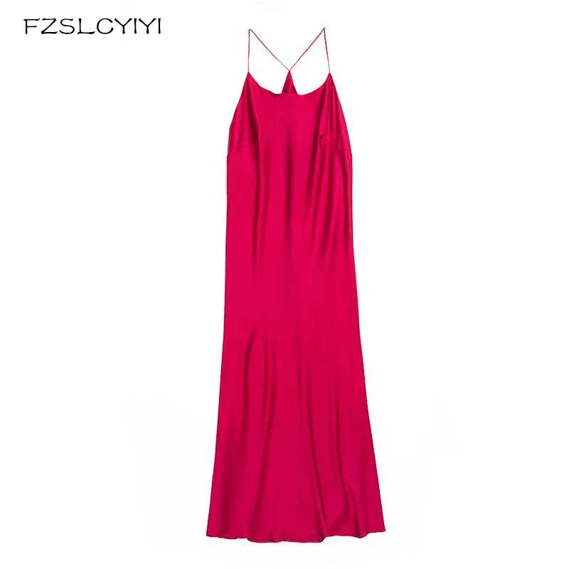 

FZSLCYIYI 3 Colors M L XL Sizes Nightdress for Female Long Style Solid Colors Silk Women Clothes Pyjama Sexy Sleep Dress