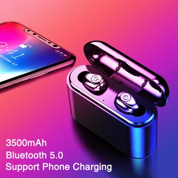 

Bluetooth 5.0 Wirless Earphone with Charging Box Waterproof Bluetooth Earphone 3500mAh Charger for iPhone/Samsung/Huawei/Xiaomi