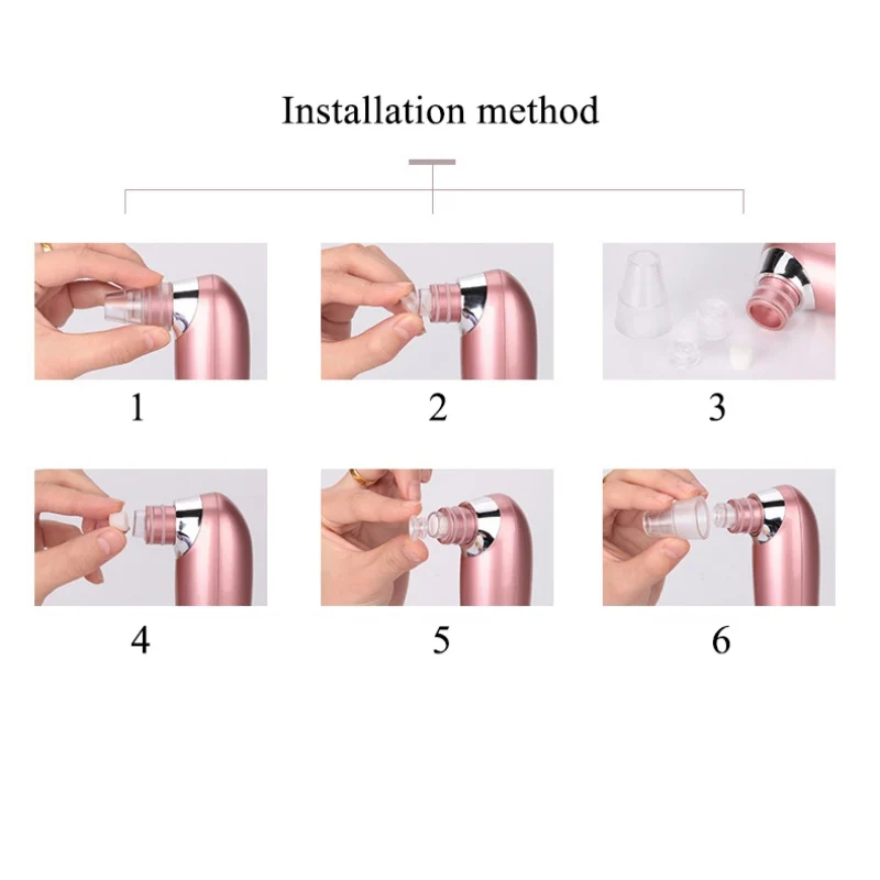 Уход за кожей пор Вакуумная очистка лица удаление акне чёрных точек вакуумный всасывающий инструмент чистая машина для лица