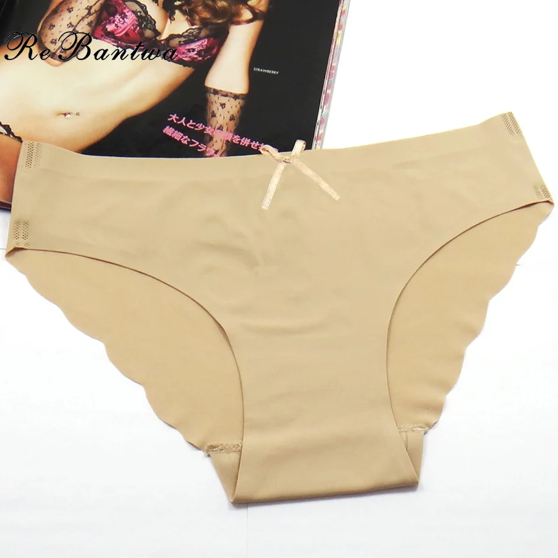 Rebantwa 3pcs/lot Women Seamless Panties Underwear Nylon Knickers Sexy