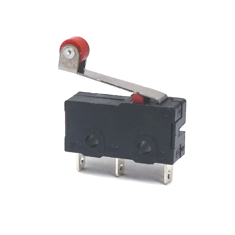 10 pcs/lot KW11 Pulley 3 Pin 250V 5A Metal Micro Switch Bouton Poussoir Interrupteur Push Button | Строительство и ремонт
