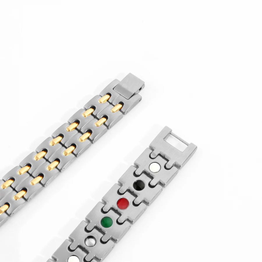 8008 silver-gold energy bracelet 6
