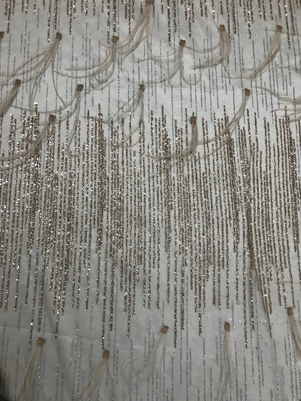 

Newest Design African glitter sunshine lace fabric 3d feather lace embroidered tulle mesh lace fabric for wedding dress BC153