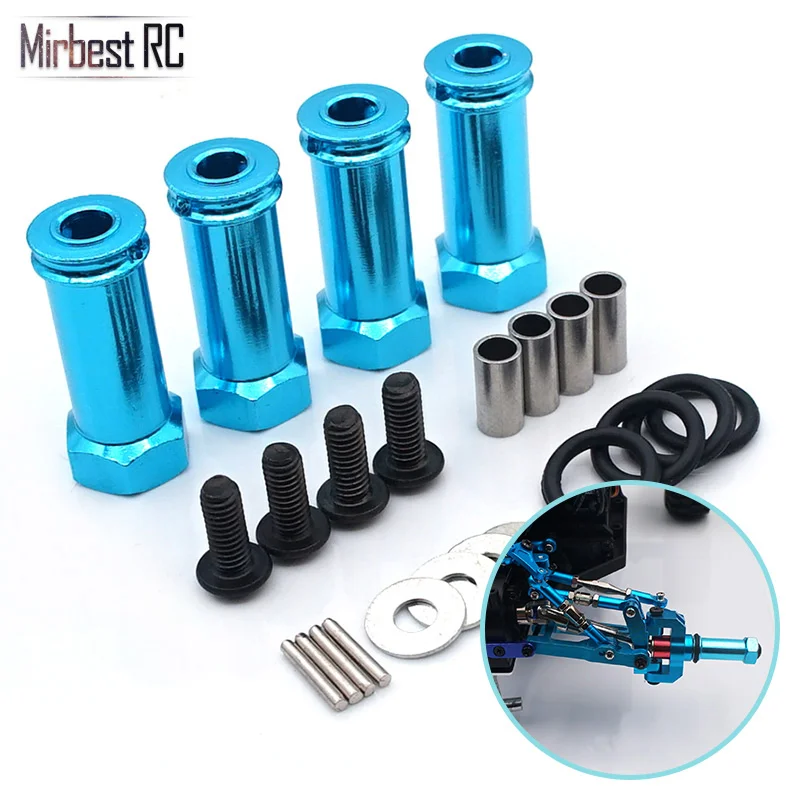 

30mm extension 12mm hexagonal hub drive adapter combination coupler For WLtoys 12428 fy-03 JJRC Q39 1/12 RC cars upgrade parts