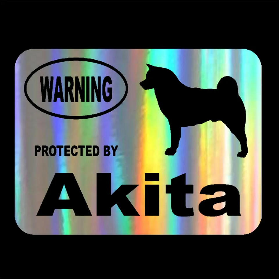 14.5cm10.5cm Car Styling By Akita Protected Cute Funny Car Stickers BlackSilverlaser (4)