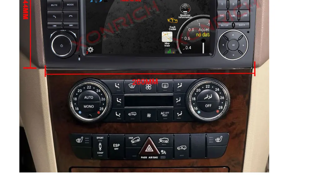 Excellent Two Din Car Multimedia player GPS DVD Player For Mercedes/Benz/ML/GL CLASS W164 ML350 ML500 GL320 Radio FM 2