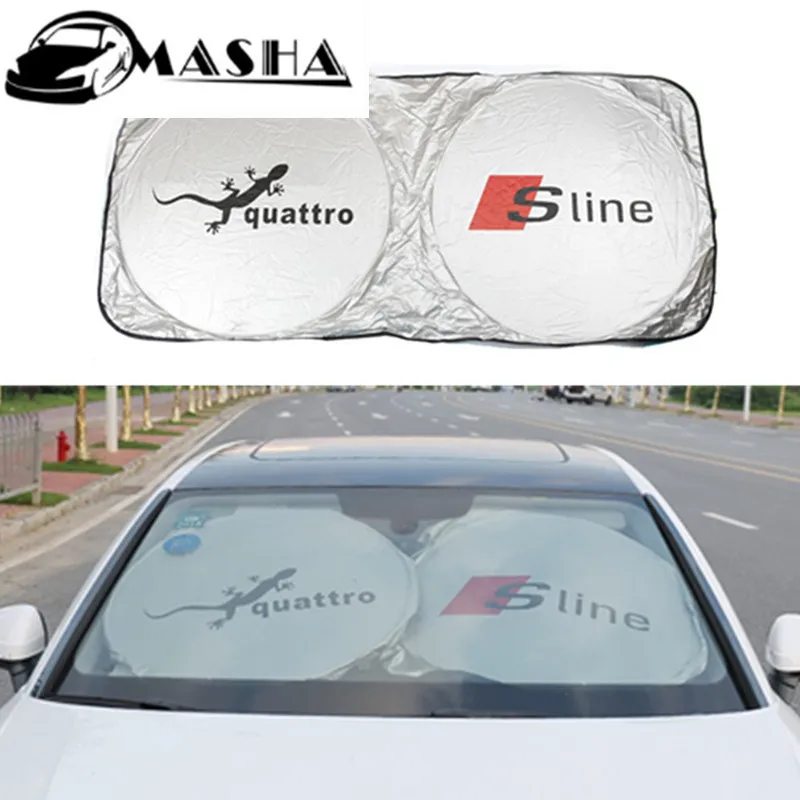 Car Front Windshield Sunshade For AUDI A1 A2 A3 A4 A5 A6 A7 A8 Q3 Q5 80 100 B5 B7 B8 C5 C6 TT S line S3 S4 S8 R8 RS | Автомобили и