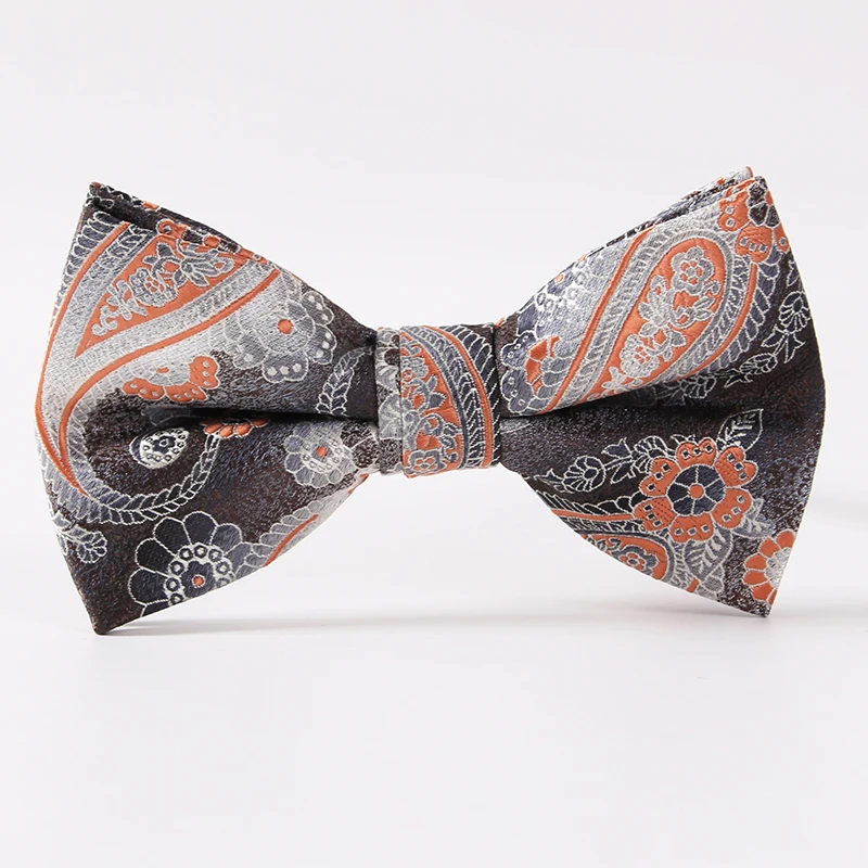 Классический Для мужчин полиэстер Bowties галстук формальные Винтаж с цветочным принтом регулируемый смокинг с галстуком-бабочкой шеи