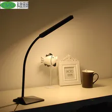 Гибкая на гибкой ножке, светодиодная настольная лампа 5-уровневый диммер и Цвет сенсорный Управление Уход за глазами Гибкая прикроватная лампа для чтения стол офисный свет