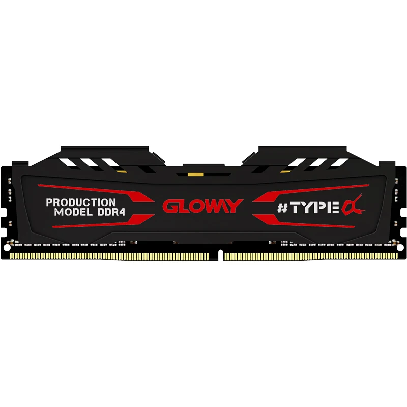 جديد وصول Gloway نوع سلسلة الأسود والأبيض غرفة التبريد ram ddr4 4 gb 8G 2400 MHZ لسطح المكتب مع عالية الأداء