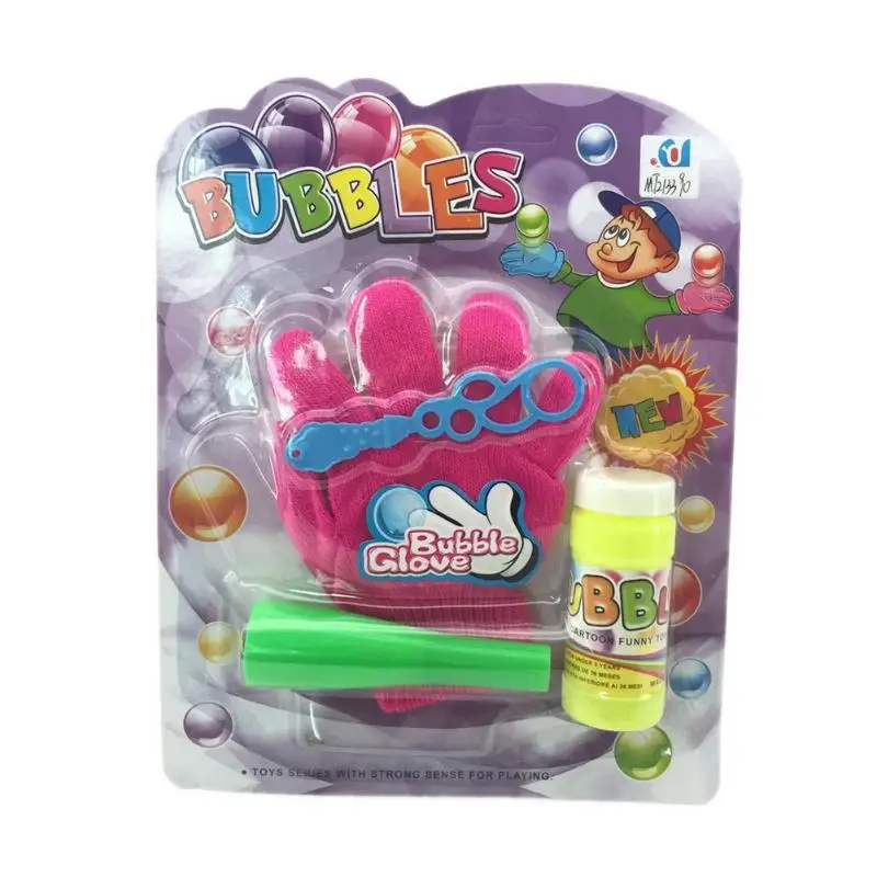 Шт. 1 шт.. Пластиковые Волшебные Палм пузырьки игрушка с отскоком эластичные Пузырьковые дующие перчатки для детей игры на открытом воздухе