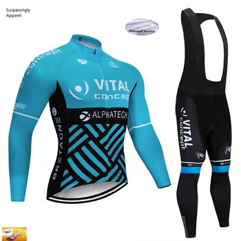 

Winter 2019 Concept TEAM Cycling TOPS 16D Pad Bike Pants Suit Ropa Ciclismo Men Thermal Fleece Pro Bike Maillot Culotte Clothing