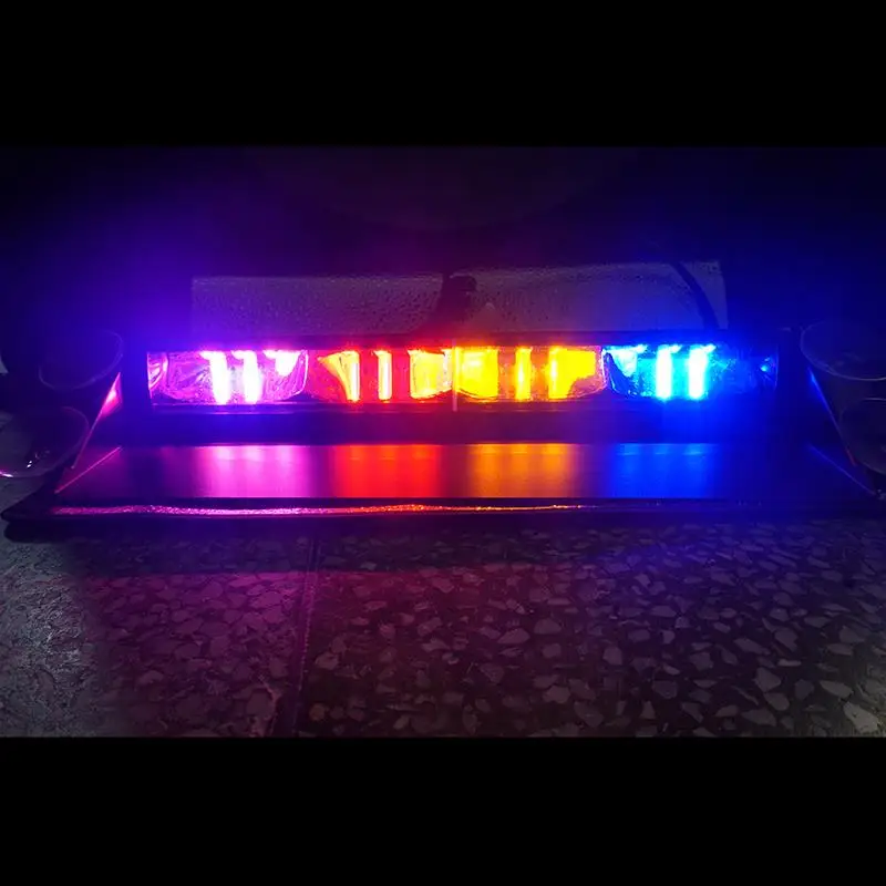 

4 LED Strobe Flash Warning EMS Police Car Light Firemen Emergency High Power 1*4 54W 12V 24V Red Blue White Amber Yellow