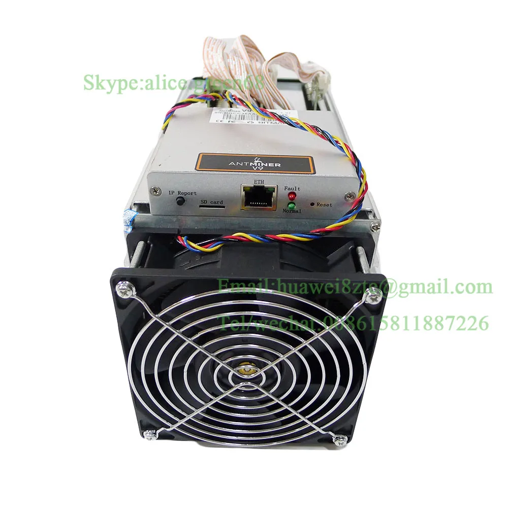 Абсолютно Antminer V9 4 T/S Bitcoin miner asic miner 16nm BTC BCC BCH горнодобывающая машина