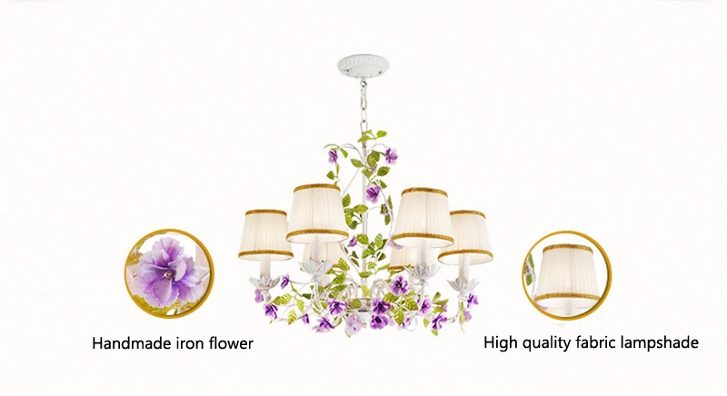 Luzes de Iluminação para Sala Luxo Rústico Rural Europeu Jardim Folha Flor Hotel Lobby Quarto Lustre Gotas Estar 8 Luxo rústico rural europeu jardim folha flor
