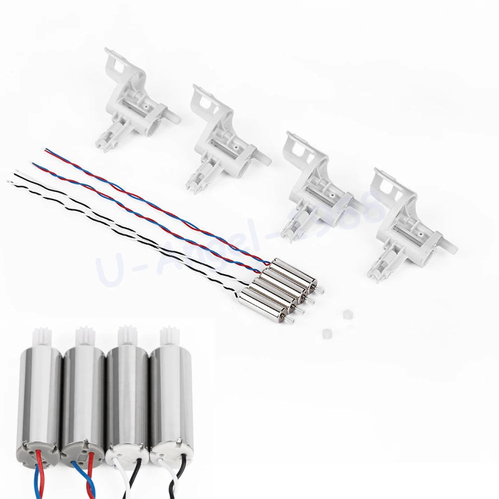 4pcs set RC Motor Rack Bracket Set 2 CW 2 CCW With Gear For Syma X5C