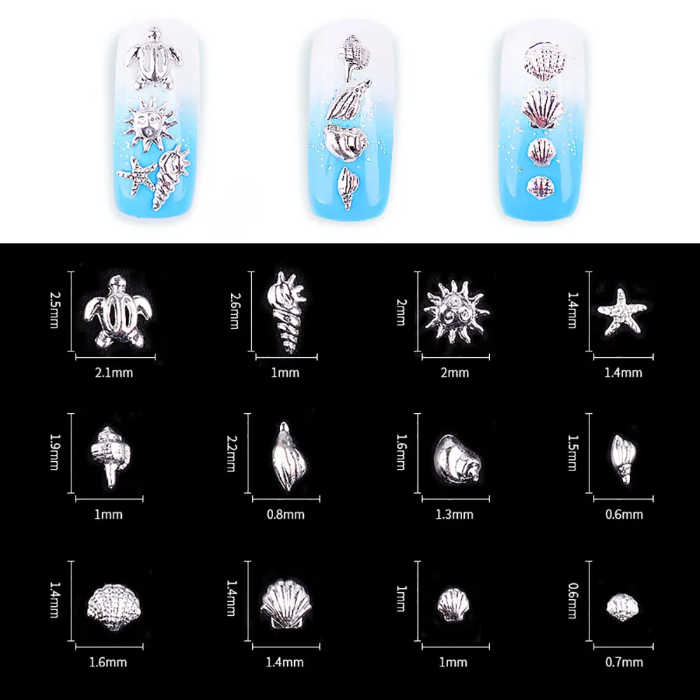 

Nail Art Decoration Shell Dazzling Tips Nail Sticker Sequins Colorful 8.22