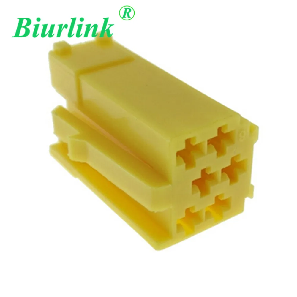 Biurlink 20 шт. Автомобильный CD проигрыватель сменный Aux Жгут кабель 6Pin Mini ISO разъем для