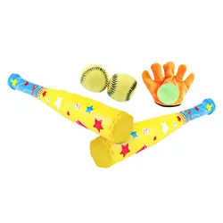 2019 детский игрушечный бейсбол, Набор EVA, мягкие бейсбольные спортивные игрушки, детские перчатки летучая мышь, набор шариков для детей