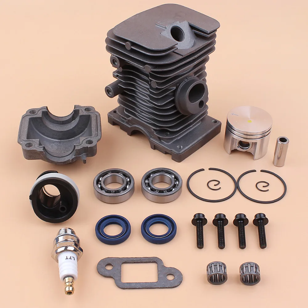 Cylinder Piston Pan Bearing Oil Seals Motor Set For STIHL MS180 018 MS 180 Gas Saws Chainsaw Engine Parts 38mm Bore 11300201208