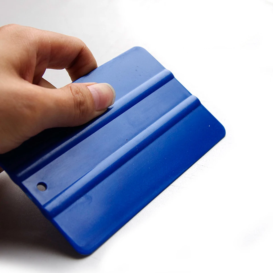 

Free shipping professional tint tool 12.5X8cm Abrasion resistant blue Plastic Vinyl scraper for car wrap MX-QG01 5pcs/pack