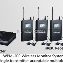 Takstar WPM-200 UHF Беспроводная система монитора стерео наушники-вкладыши беспроводные наушники передатчик 1 шт.+ приемник 4 шт