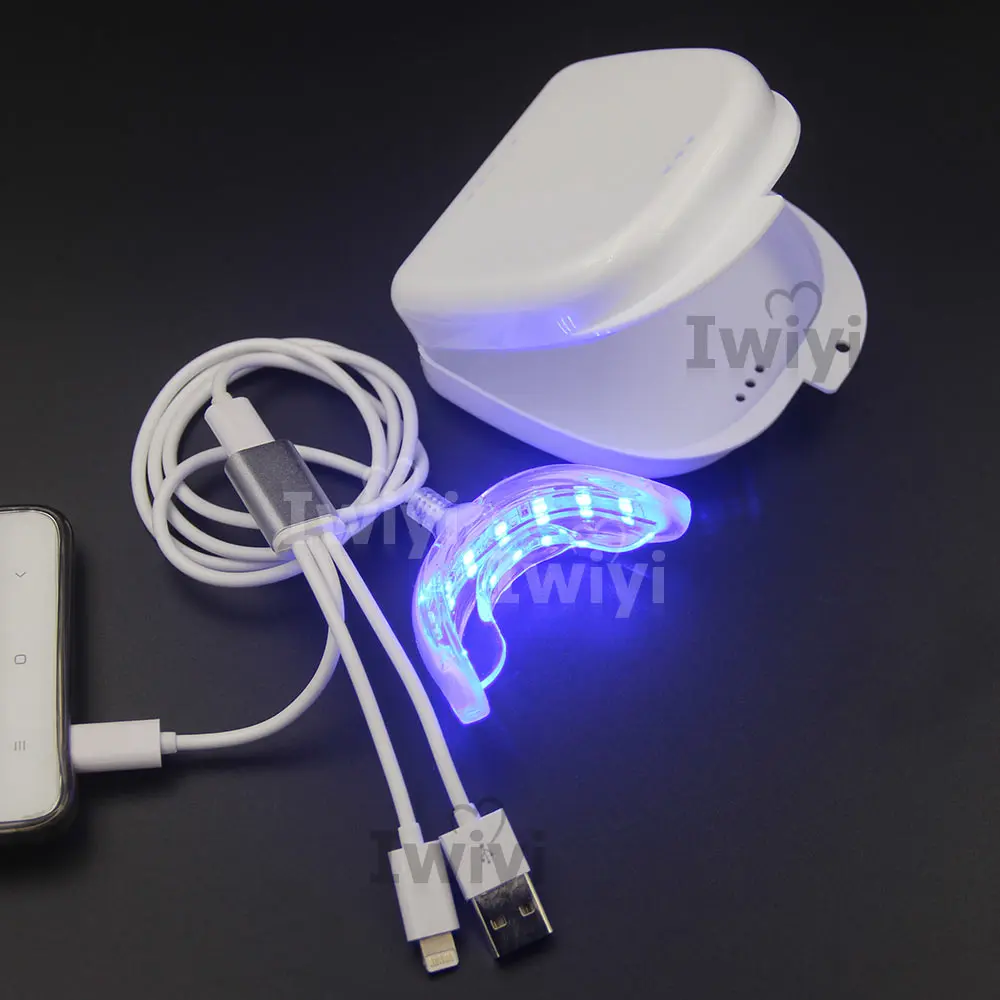 16 LED In Box For Aiding Teeth Whitening Gel & Strips & Pen To Get Better Effect Tooth Bleach White Aiding Device Dental Care 16LED With Box