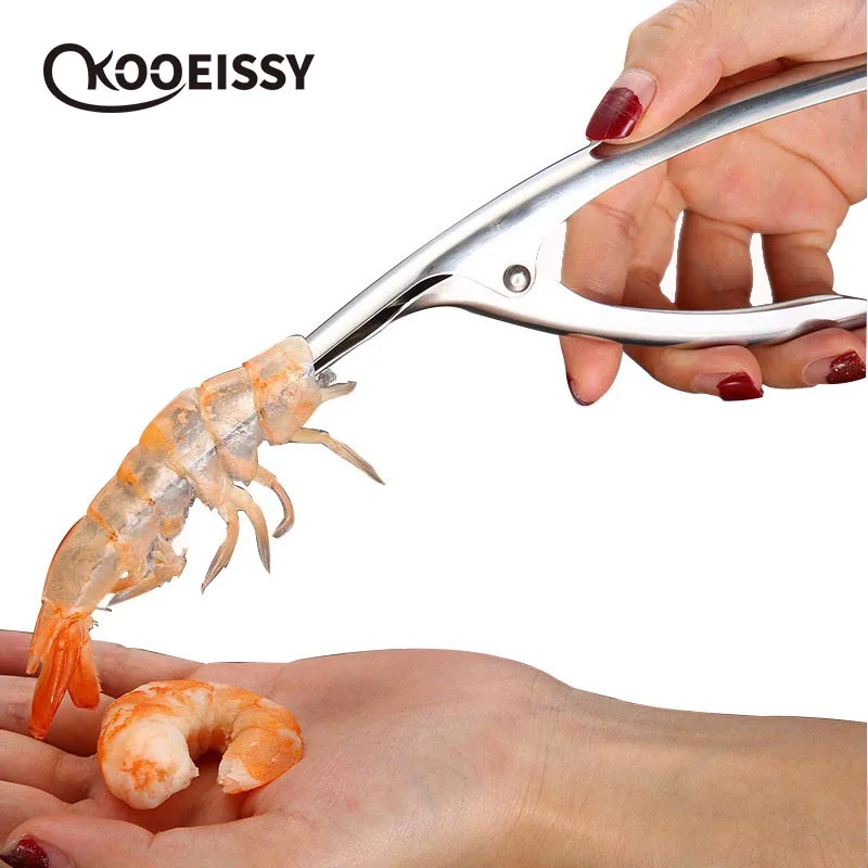 

Kitchen Gadgets Accessories Shrimp Peeler Stainless Steel Shrimp Deveiner Peel Device Creative Cooking Tool Cozinha Kitchen Good
