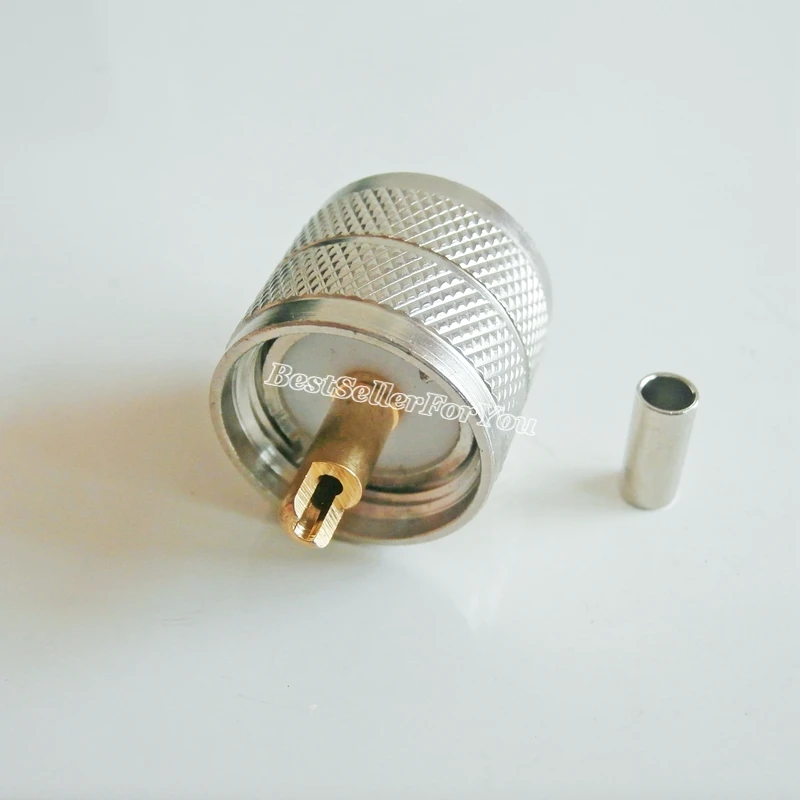 1 шт. UHF PL259 мужской SO239 обжим разъема RG174 RG179 RG316 RG188 RF, кабельный коннектор