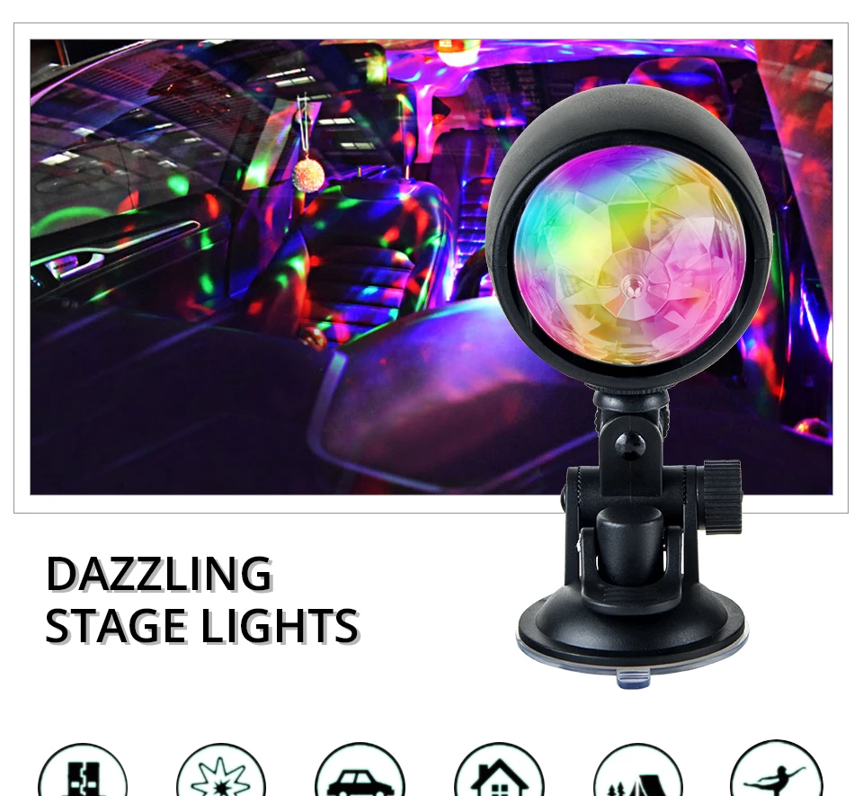 Aceersun LED USB RGB Ambient Light Automatic rotation auto backlight car ambient light CANBUS 5V Flirt romance for Holiday Party (1)
