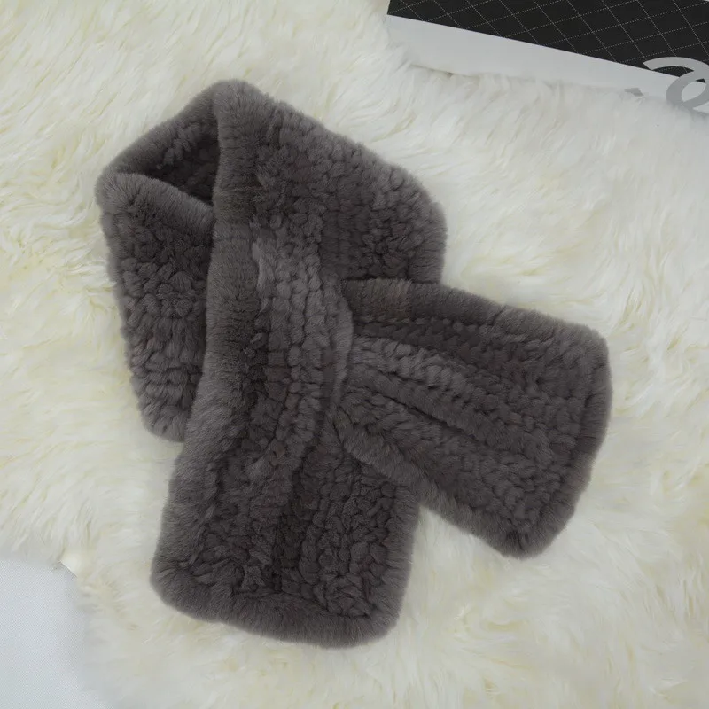 Jancoco Max S1592 оптовая/розничная продажа толстые трикотажные женские новые Настоящий мех кролика шарф/для женщин зимние теплые модные шаль