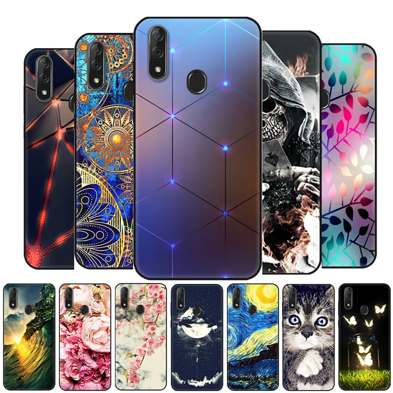 

For ZTE Blade V10 Vita Case Silicon Black Soft TPU Print Cover For ZTE Blade V10 V 10 BladeV10 Case Bumper For ZTE V10Vita Funda