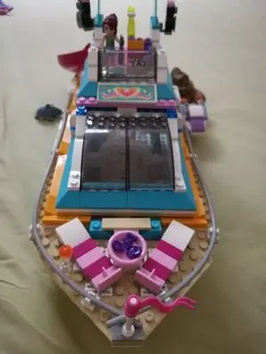 

618pcs Compatible with Lepins girl's Friends model building blocks Dolphin Cruiser Vessel Ship Brick figure toys for children