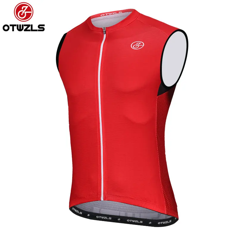 OTWZLS men cycling jersey sleeveless 2018 summer new red mountain bike