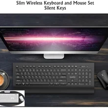 YINDIAO A6 тонкий Эргономичный USB беспроводной комплект клавиатура и мышь настольный компьютер, ноутбук, Smart tv клавиатура бесшумные и тихие клавиши