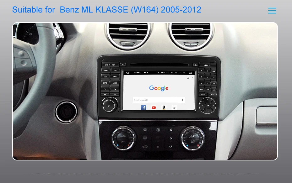 Top Isudar Car Multimedia Player 2 Din Android 9 For Mercedes/Benz/GL ML CLASS W164 ML350 GPS Auto Radio DVD Player DSP Octa Core FM 5
